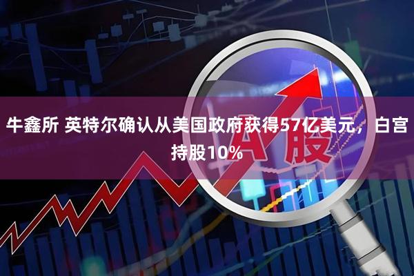 牛鑫所 英特尔确认从美国政府获得57亿美元，白宫持股10%