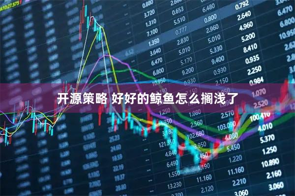 开源策略 好好的鲸鱼怎么搁浅了