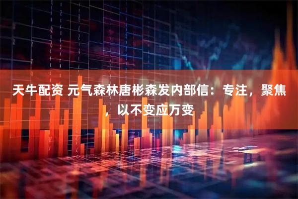 天牛配资 元气森林唐彬森发内部信：专注，聚焦，以不变应万变